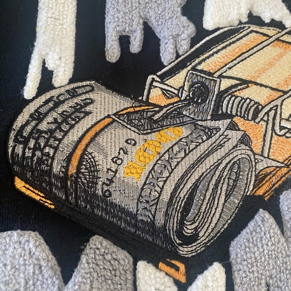 Denim City fully embroidered Trap Money Hoodie XL - Picture 7 of 11